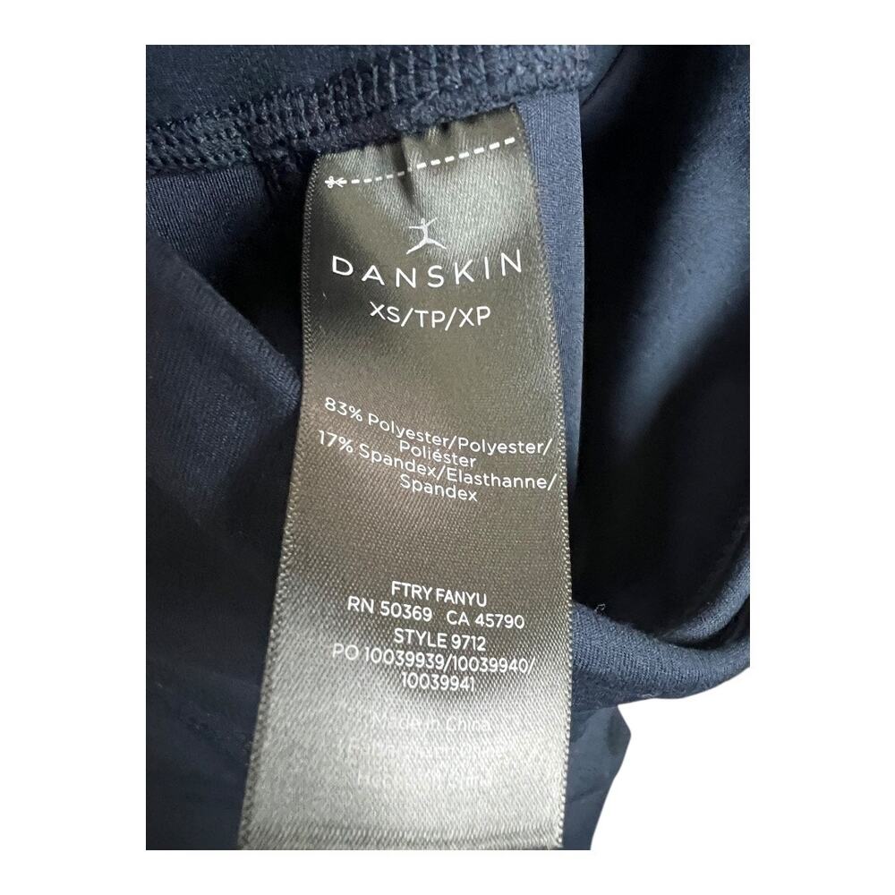 Danskin Slit Flare Pants D9712E Navy Blue Athletic Yoga Dance Pilates XS NWT New - Picture 7 of 7